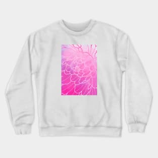 pastel pink peony flower Crewneck Sweatshirt